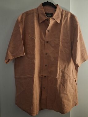 RedHead Men's Short Sleeve Button-Up Shirt - Rust